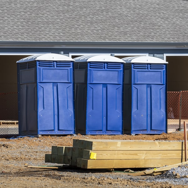 is there a specific order in which to place multiple porta potties in Burns Kansas